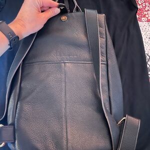 Black Leather Men's Bag